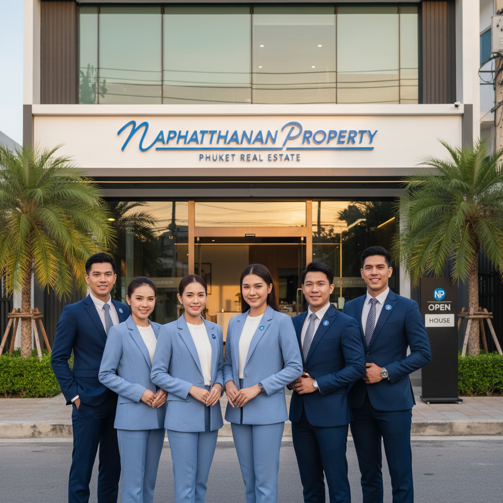 Naphatthanan Property - A team of Naphatthanan Property agents smiling and ready to 